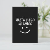 Hasta luego mi amigo dankeskarte (Stehend Vorderseite)