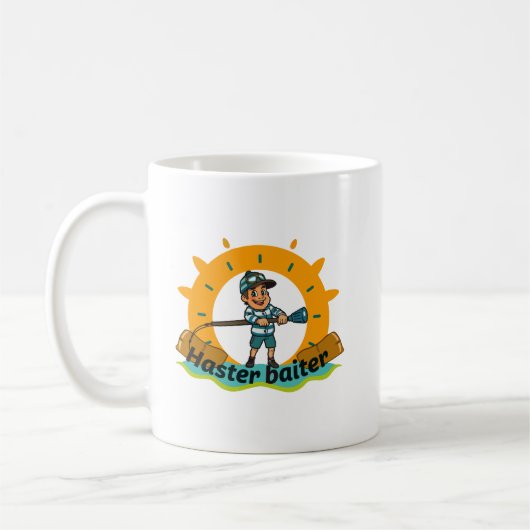 Haster Baiter Angler-Abenteuer  Kaffeetasse (Links)