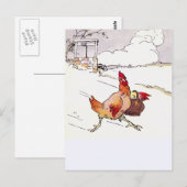 Hastily Hurry Hen Postkarte (Vorne/Hinten)