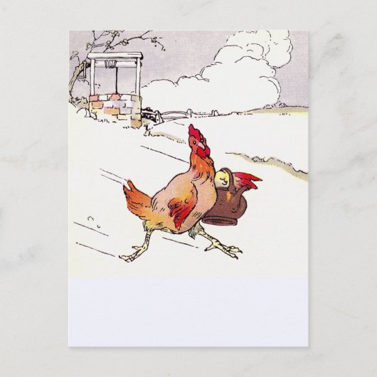 Hastily Hurry Hen Postkarte (Vorderseite)