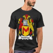 Hastings Coat of Arms Familienwappen T-Shirt (Vorderseite)