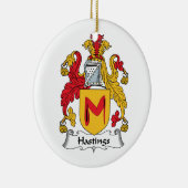 Hastings Familienwappen Keramik Ornament (Rechts)