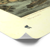 Hastings Minnesota 1867 Antique Panoramabalkarte Poster (Ecke)