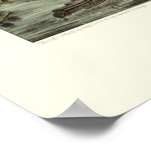 Hastings, MN Panoramic Map - 1867 Poster (Ecke)