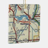 Hastings MN Vintag Map; Keramikornament (Rechts)