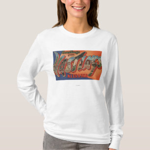 Hastings, Nebraska - große Buchstabe-Szenen T-Shirt