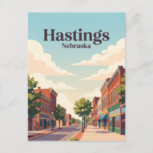Hastings, Nebraska Postkarte