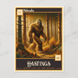 Hastings, Nebraska VINTAG Postkarte
