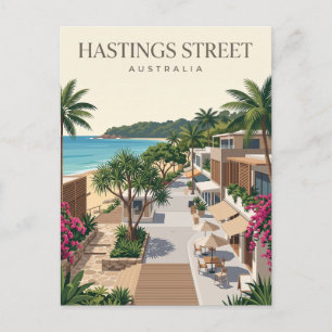 Hastings Street Australien Postkarte