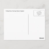 Hastings von Fischerbooten Postkarte (Rückseite)