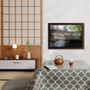 Hastle macht Abfallsprichwörterplakat Poster