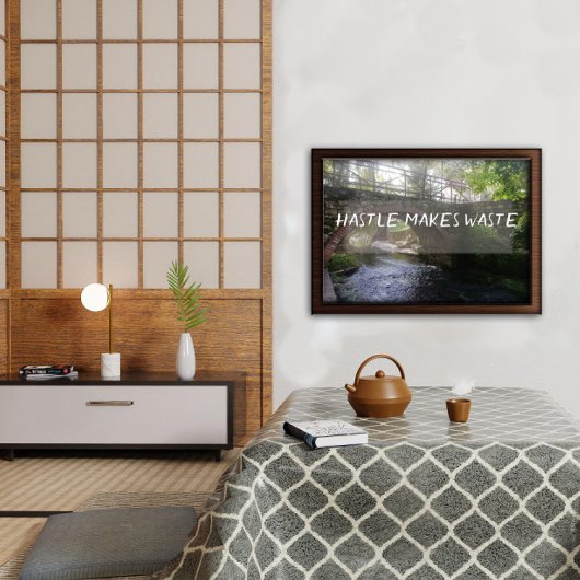 Hastle macht Abfallsprichwörterplakat Poster