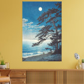 Hasui Kawase - Frühlingsmond am Strand von Ninomiy Leinwanddruck (Insitu (Wohnzimmer))
