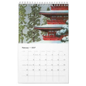 Hasui Kawase Winter-Szene Kalender (Feb 2027)