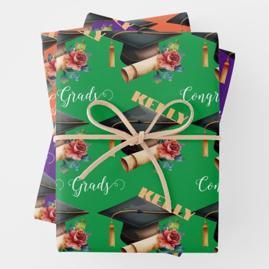 HAT-Absolvent Party-Geschenkgutscheine Geschenkpapier Set (Beispiel)