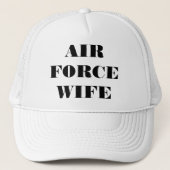 Hat Air Force Ehefrau Truckerkappe (Vorderseite)