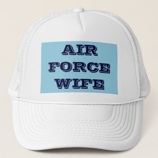 Hat Air Force Ehefrau Truckerkappe (Vorderseite)