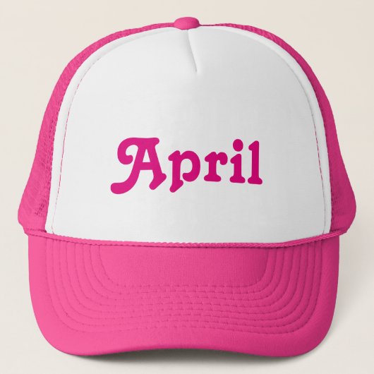 Hat April Truckerkappe (Vorderseite)