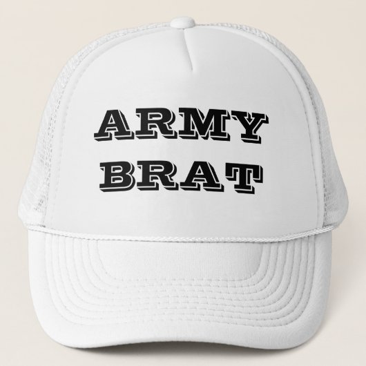 Hat Army Brat Truckerkappe (Vorderseite)