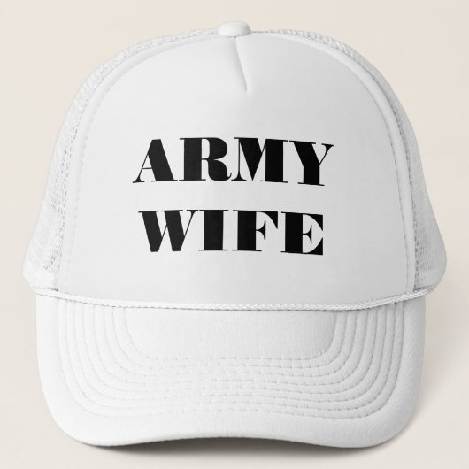 Hat Army-Ehefrau Truckerkappe (Vorderseite)