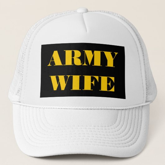 Hat Army-Ehefrau Truckerkappe (Vorderseite)