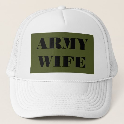 Hat Army-Ehefrau Truckerkappe (Vorderseite)