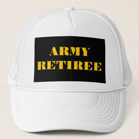 Hat Army Retiree Truckerkappe (Vorderseite)