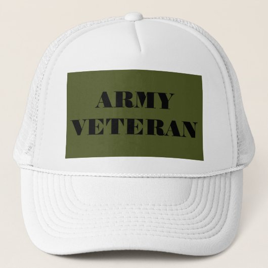 Hat Army Veteran Truckerkappe (Vorderseite)