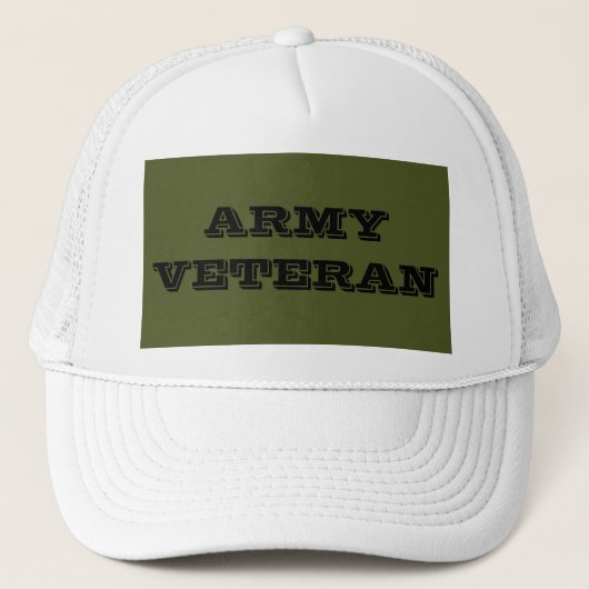 Hat Army Veteran Truckerkappe (Vorderseite)
