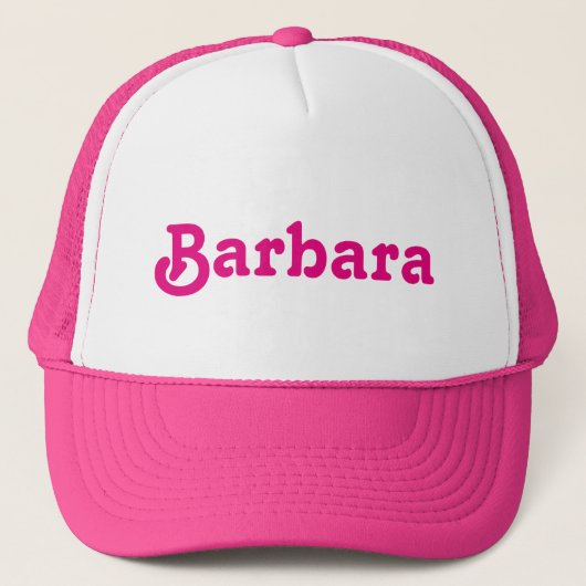 Hat Barbara Truckerkappe (Vorderseite)