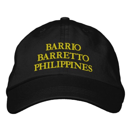 HAT BARRIO BARRETTO PHILIPPINS BESTICKTE KAPPE (Vorderseite)