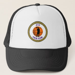 Hat Basketball Player - Name und Nummer hinzufügen Truckerkappe