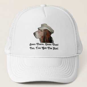 Hat Basset Hound war da, hat das gemacht Truckerkappe