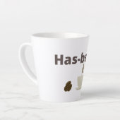 Hat-Bean Latte-Tasse Milchtasse (Linke Ecke)