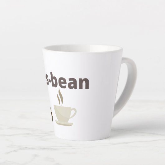 Hat-Bean Latte-Tasse Milchtasse (Rechte Ecke)
