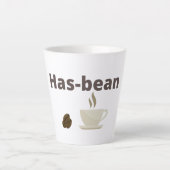 Hat-Bean Latte-Tasse Milchtasse (Vorderseite)