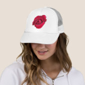 Hat Beautiful Rote Rose Truckerkappe (Beispiel)