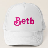 Hat Beth Truckerkappe (Vorderseite)