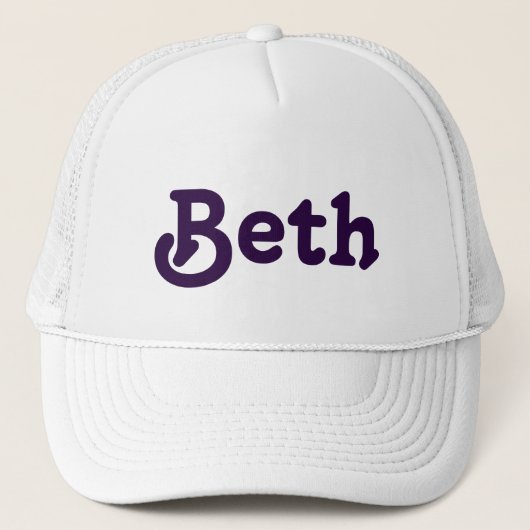 Hat Beth Truckerkappe (Vorderseite)