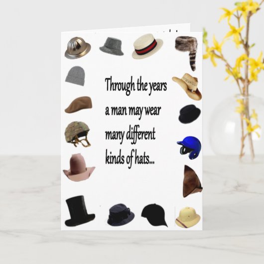 HAT BIRTHDAY CARD KARTE (Gelbe Blume)