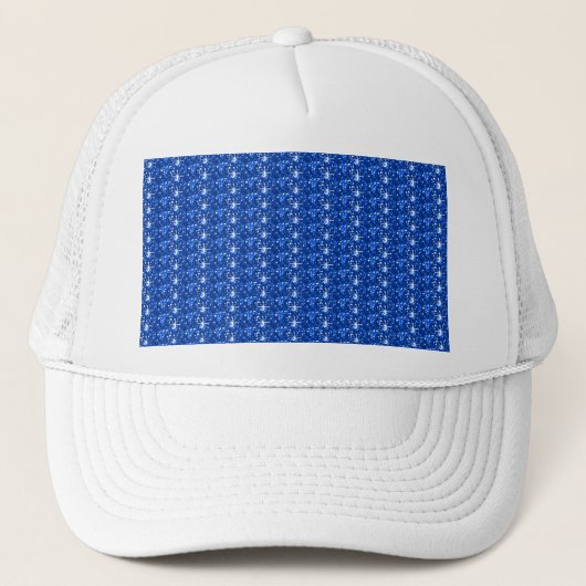 Hat Blue Glitzer Truckerkappe (Vorderseite)