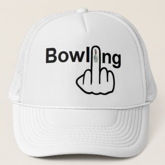 Hat Bowling Gedreht Truckerkappe (Vorderseite)