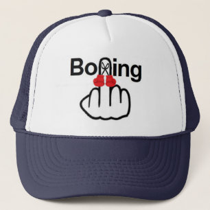 Hat Boxing Gedreht Truckerkappe