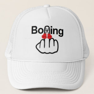 Hat Boxing Gedreht Truckerkappe