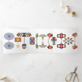 Hat Buttons Trifold Card Dreifach Gefaltete Einladung (Innenseite)