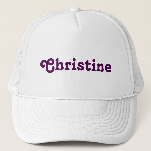 Hat Christine Truckerkappe (Vorderseite)
