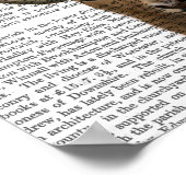 Hat Collector Deer Poster (Ecke)