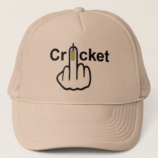 Hat Cricket Gedreht Truckerkappe (Vorderseite)