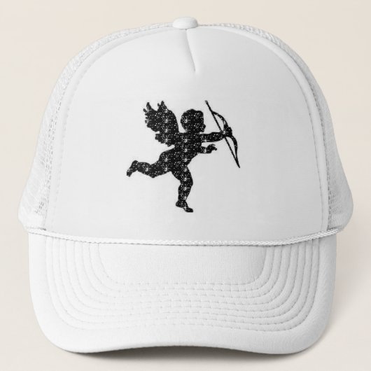 Hat Cupid Black Truckerkappe (Vorderseite)
