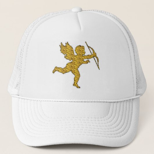Hat Cupid Gold Truckerkappe (Vorderseite)
